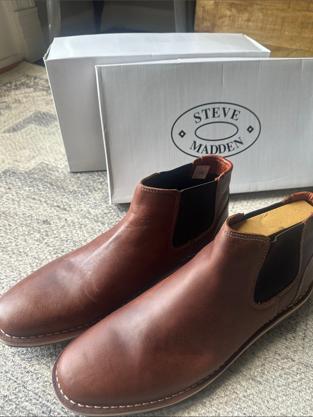 NWB Steve Madden Leather Boots